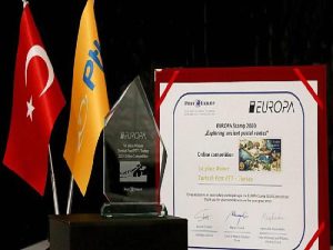 En düzgün Avrupa Pulu müsabakasında birincilik mükafatı PTT’nin