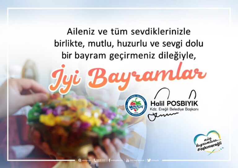 Başkan Posbıyık, Ramazan Bayramı kutlama ilanı