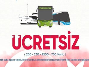 19 Mayıs Gençlik ve Spor Bayramı’nda ulaşım fiyatsız