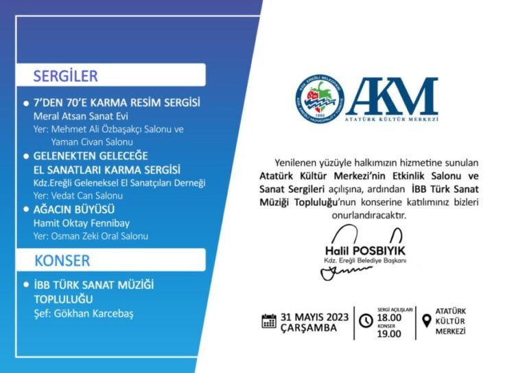 AKM ETKİNLİK VE GÖSTERİ SALONU AÇILIYOR