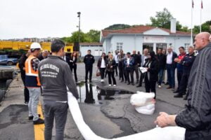 BOZHANE LİMANI’NDA DENİZ KİRLİLİĞİ TATBİKATI YAPILDI