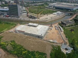 Besin Üretim Tesisinde kaba inşaat tamam