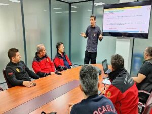 İtfaiyeden işçisine olay yeri eğitimi