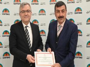 İZAYDAŞ’a Sıhhat Bakanlığından Beslenme Dostu evrakı