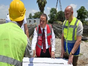 Lider Muhittin Böcek Cırnık Köprüsü’nde çalışmaları inceledi