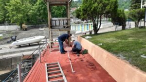 MAVİ BAYRAKLI SEVGİ VE BARIŞ PLAJI KUMSALI TEMİZLENDİ