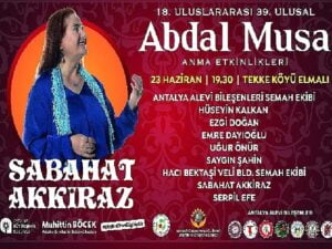 Abdal Musa Anma Aktiflikleri başlıyor