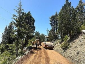 Gazipaşa Belbaşı ve Günnercik yaylaları ortasında asfalt hazırlığı