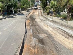 Urla’da Erdoğan Ker Caddesine neşter vuruldu