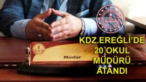 Kdz. Ereğli’de 20 okul müdürünün ataması yapıldı
