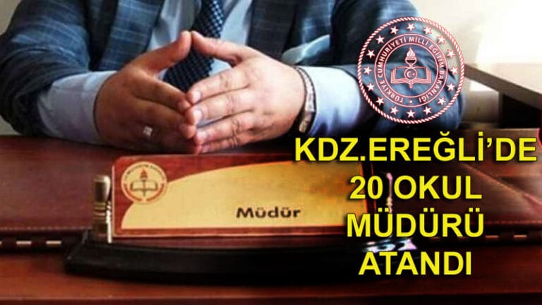 Kdz. Ereğli’de 20 okul müdürünün ataması yapıldı