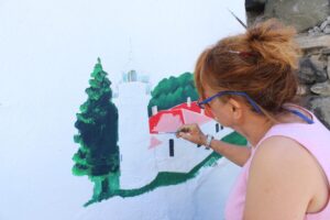 AKKUYU MEYDANI DUVAR RESİMLERİ YOĞUN İLGİ GÖRÜYOR