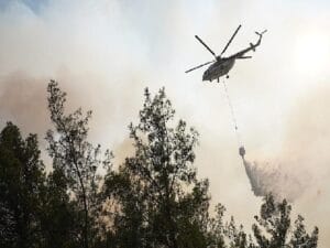 Lider Tokat yangın bölgesinde