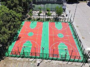 Spor alanlarına renk geldi