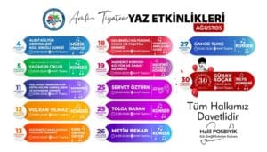 AMFİ TİYATRO YAZ ETKİNLİKLERİ AĞUSTOS AYI PROGRAMI AÇIKLANDI