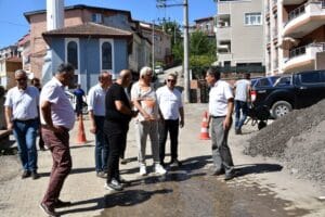 BAŞKAN POSBIYIK, ALT YAPI ÇALIŞMALARINI DENETLEDİ