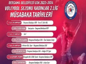 Bergama Belediyesi Voleybol Grubu Maç Takvimi belirli oldu
