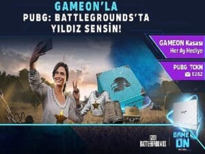 GAMEON farkıyla PUBG’de GAMEON Kasası her ay armağan