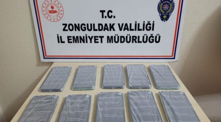 Kdz. Ereğli’de kaçak telefon operasyonu