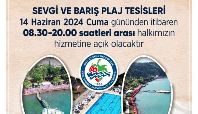 SEVGİ VE BARIŞ PLAJI, CUMA GÜNÜ AÇILIYOR