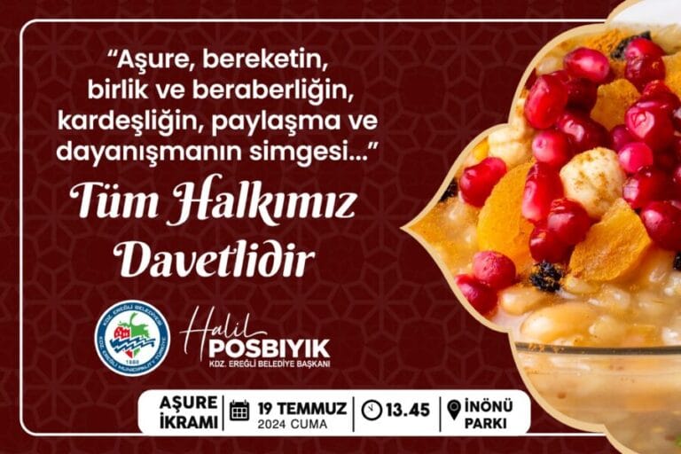 Kdz.Ereğli Belediyesi aşure dağıtacak